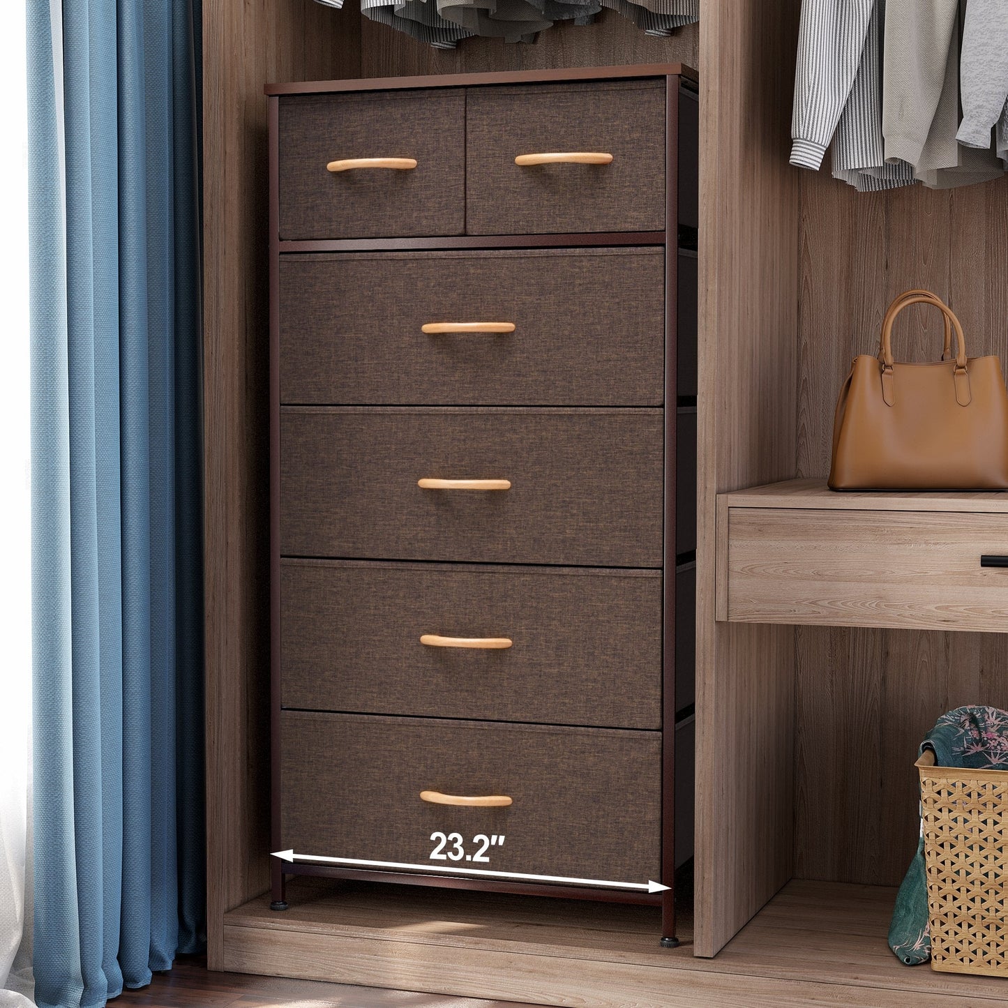 6-drawer Chest Vertical Dresser Storage Tower by Crestlive Products