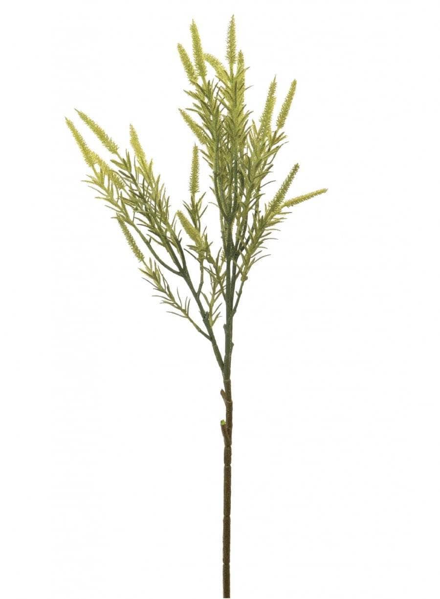 Tall Flocked Veronica Spray - Green