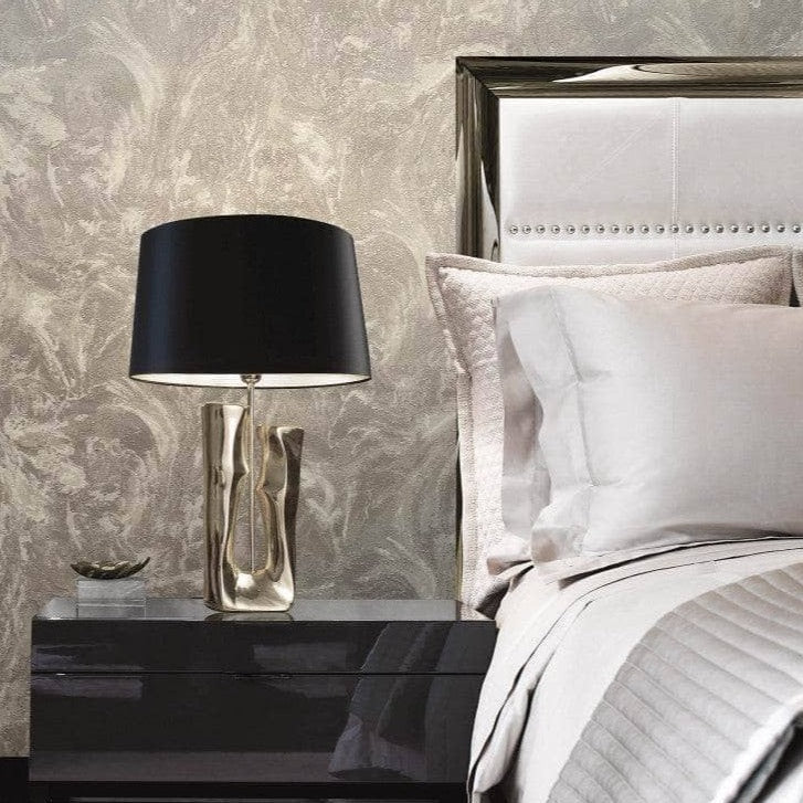 Rasch Palmetto Sienna Marble Grey Wallpaper - 534450