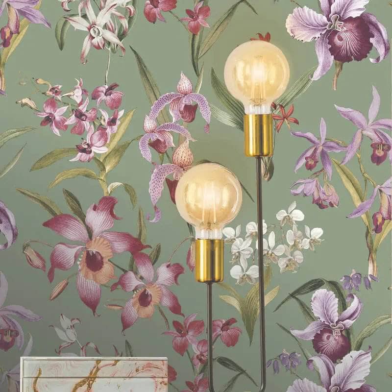 Rasch Maya Floral Sage Wallpaper - 283654