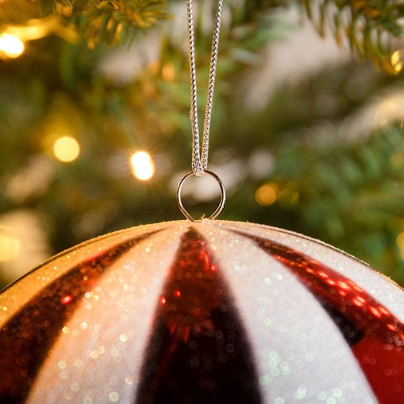 Shiny Red Balloon Christmas Bauble - 15cm