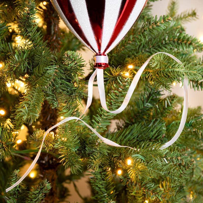 Shiny Red Balloon Christmas Bauble - 15cm
