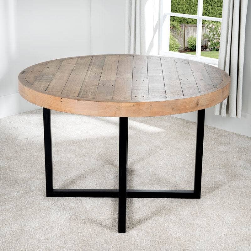 Lincoln Round Dining Table & 4 Emerald Montreal Dining Chairs