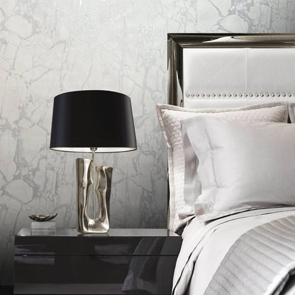 Rasch B03 Enzo Marble White & Silver - 538144