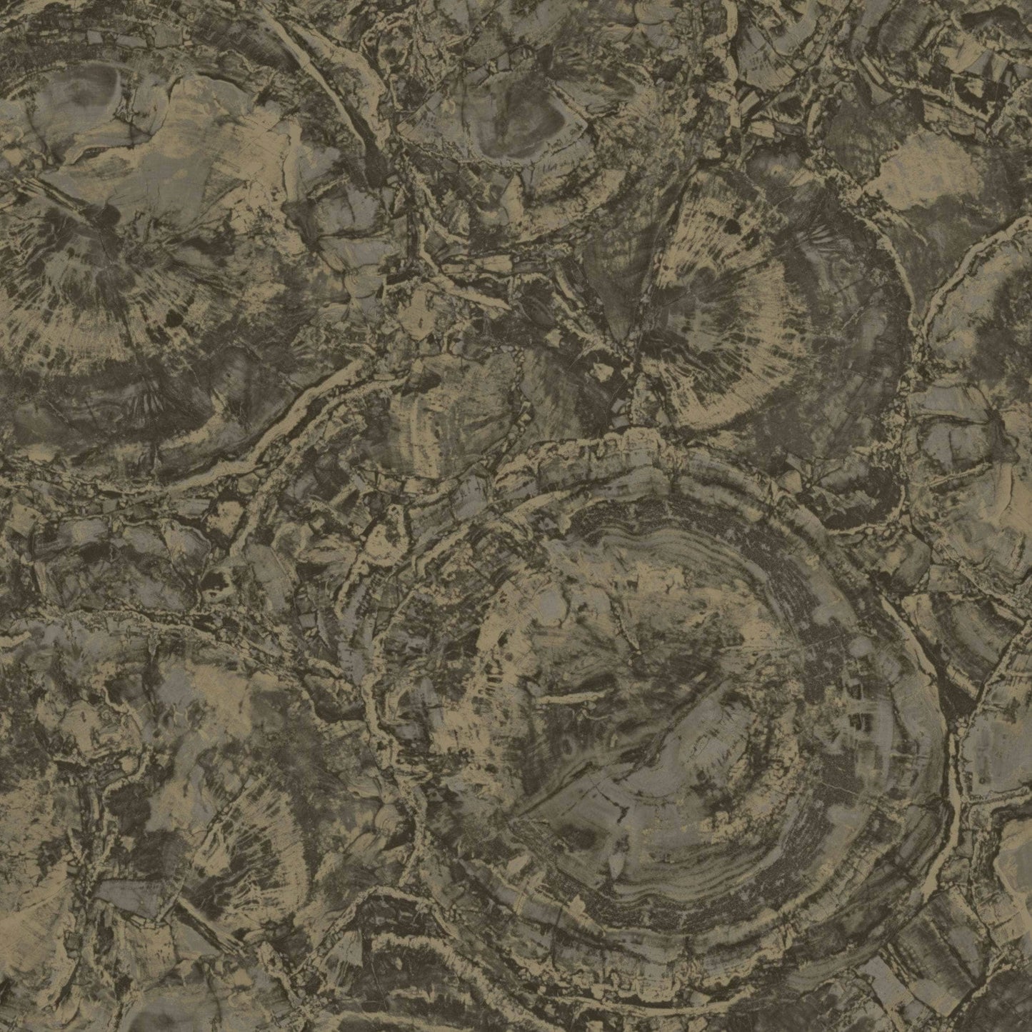 Rasch B04 Orvieto Marble Black & Gold Wallpaper - 544343