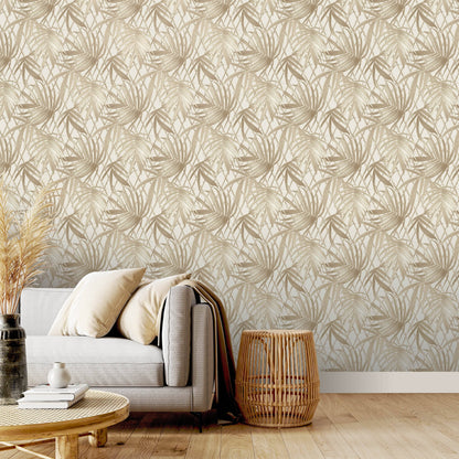 Rasch B31 Paradise Palm Gold Wallpaper - 539578