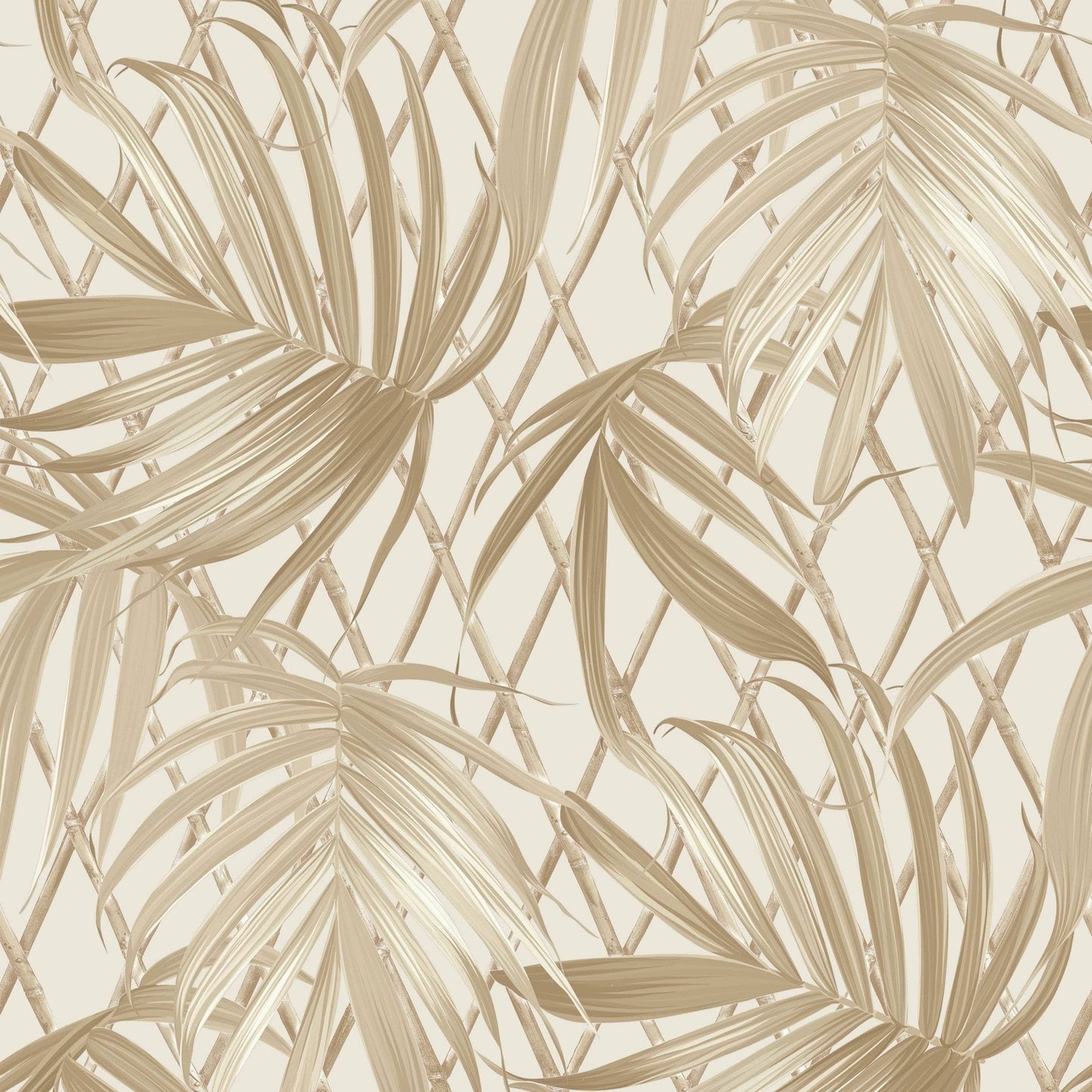 Rasch B31 Paradise Palm Gold Wallpaper - 539578
