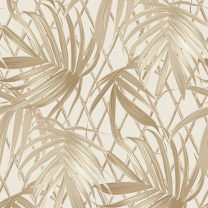 Rasch B31 Paradise Palm Gold Wallpaper - 539578