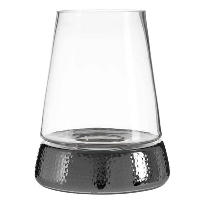 Martele Medium Hurricane Candle Holder - Silver