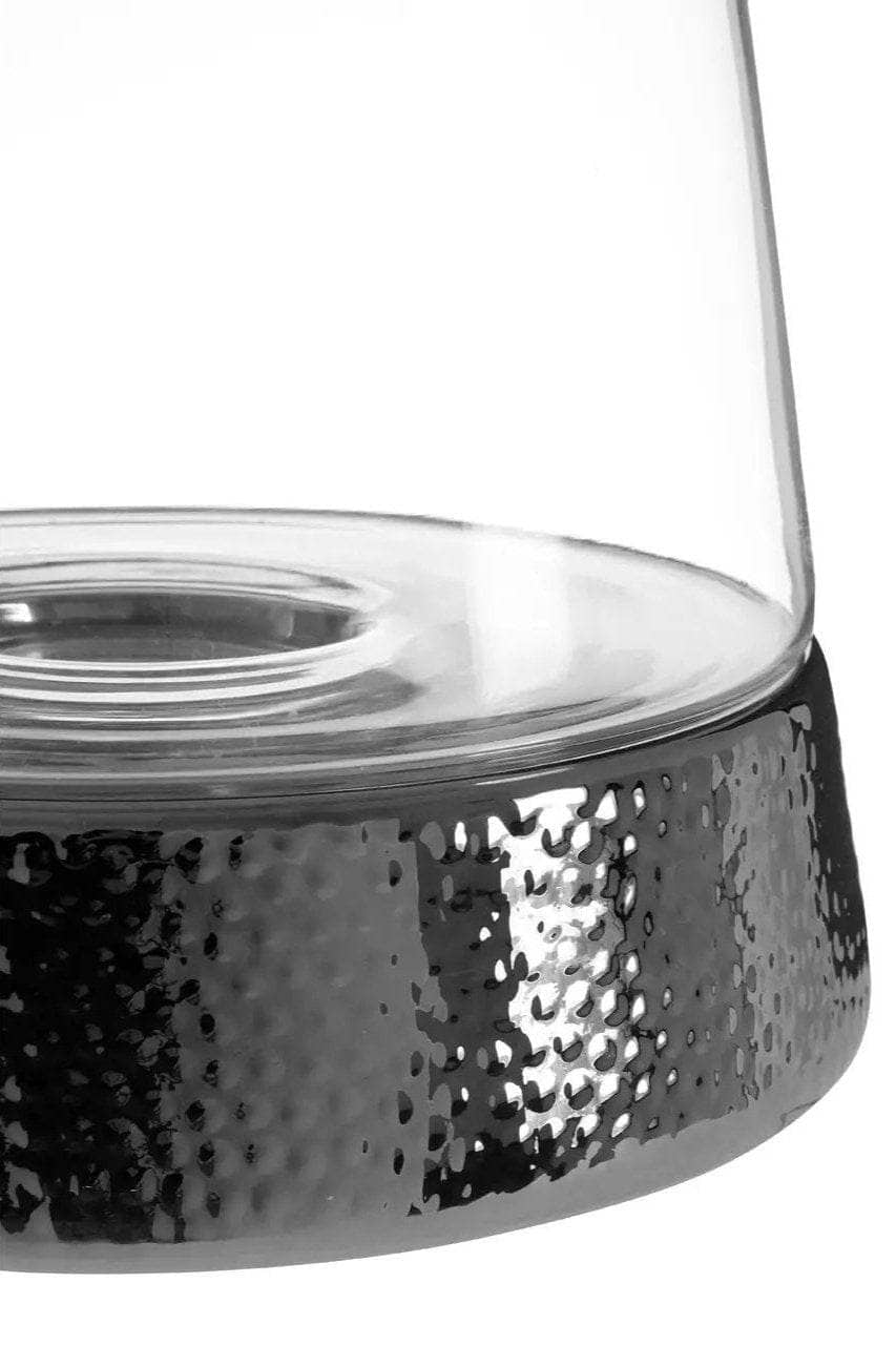 Martele Medium Hurricane Candle Holder - Silver