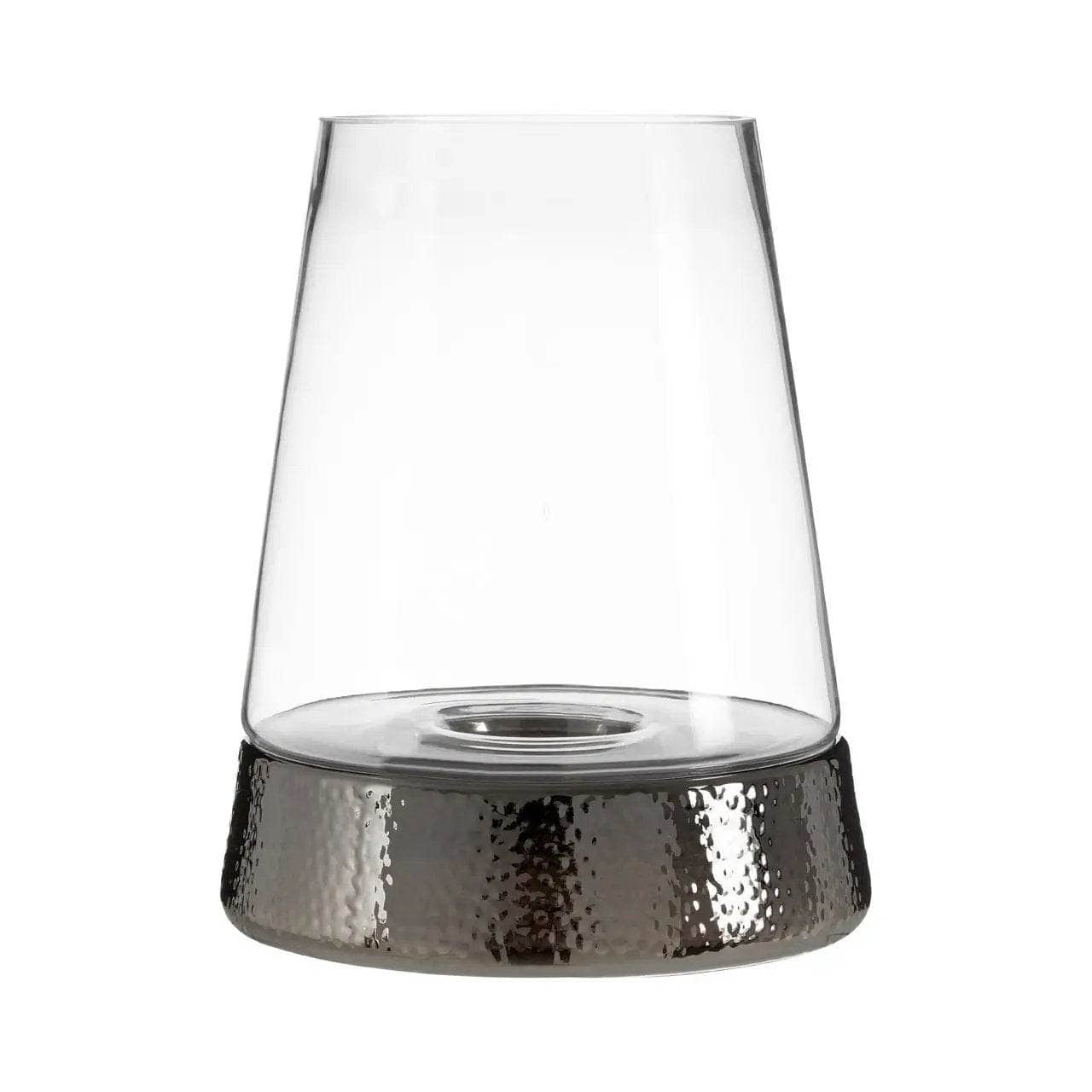 Martele Large Hurricane Candle Holder - Silver