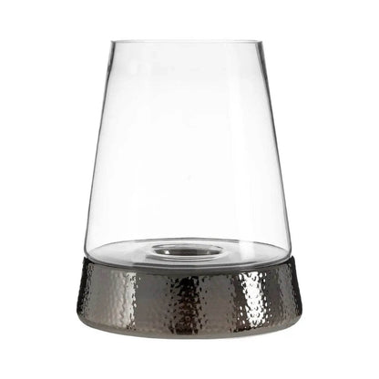 Martele Large Hurricane Candle Holder - Silver