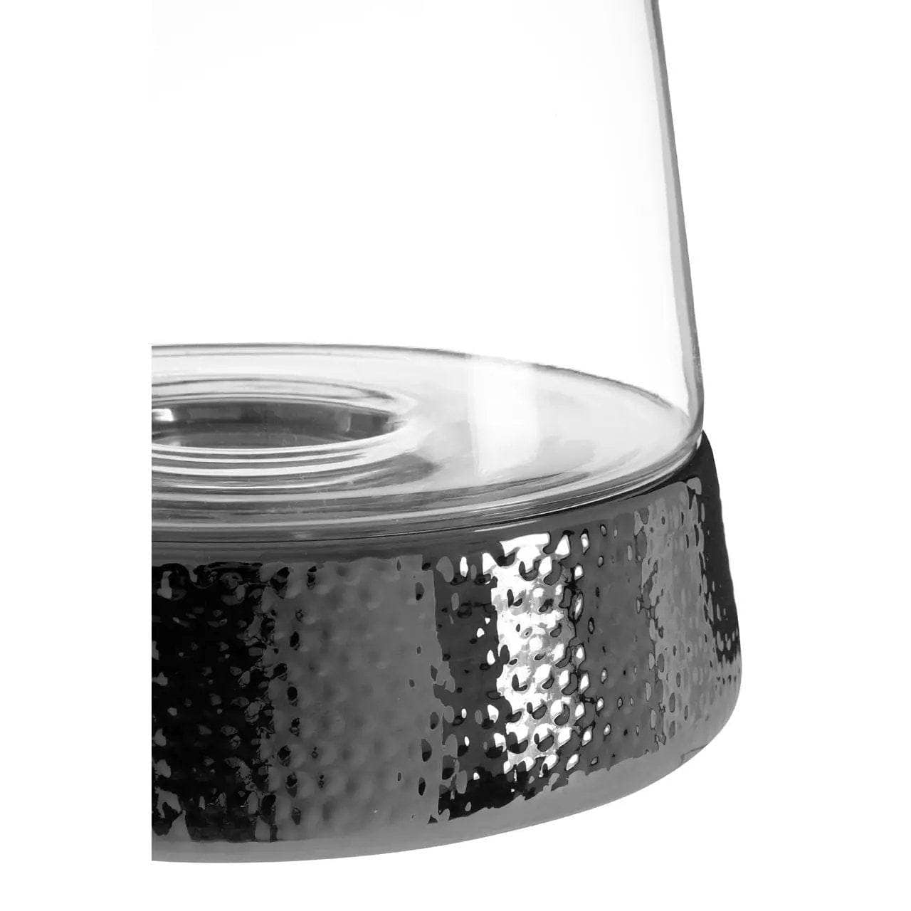 Martele Large Hurricane Candle Holder - Silver