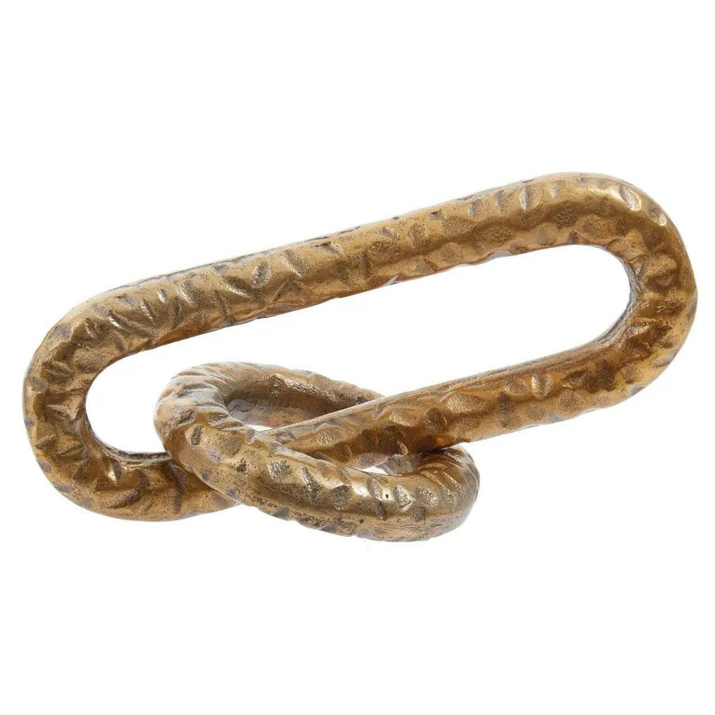 Prato Hammered Gold Chain Sculpture