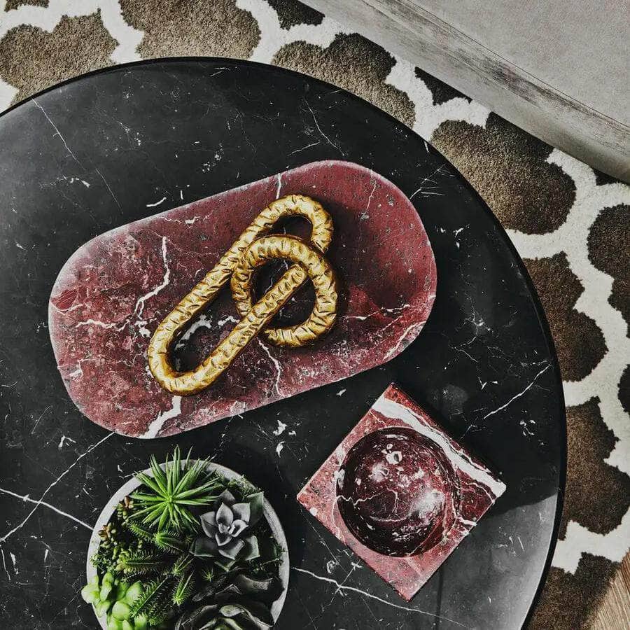 Prato Hammered Gold Chain Sculpture