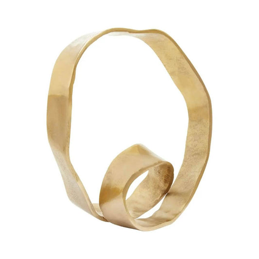 Prato Rounded Knot Sculpture - Gold