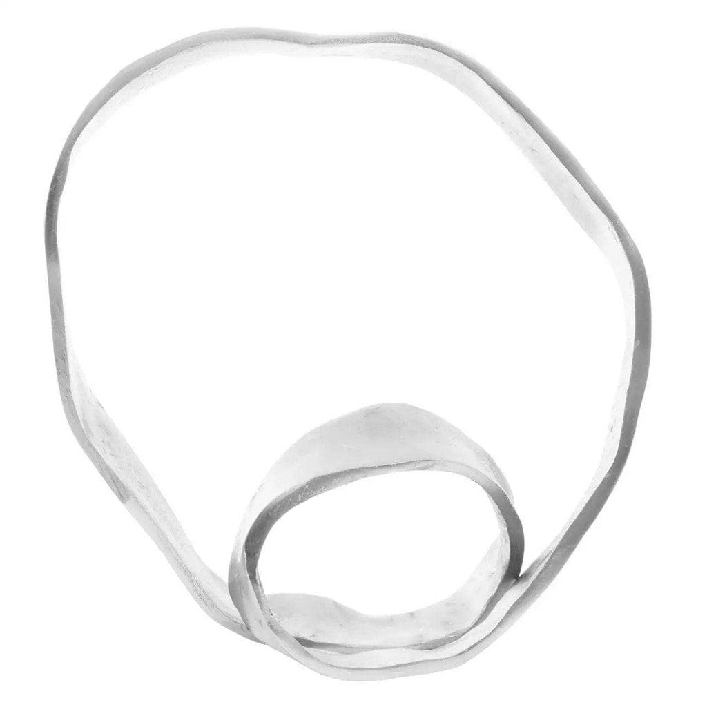Prato Rounded Knot Sculpture - Silver