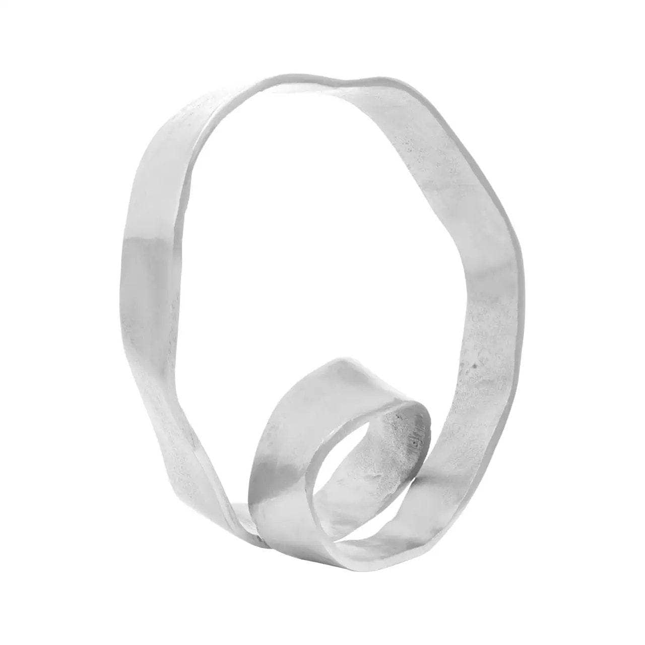 Prato Rounded Knot Sculpture - Silver