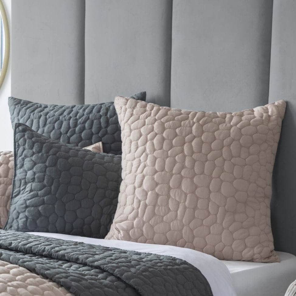 Porto Continental Square Geometric Pillow Sham - Latte