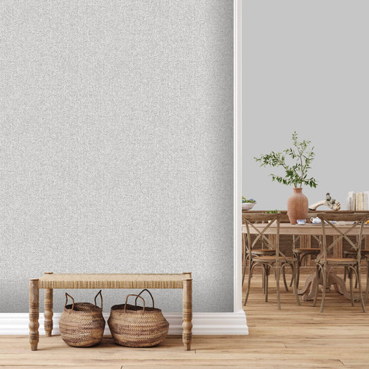 Rasch Fiji Grey Linen Wallpaper - 316100