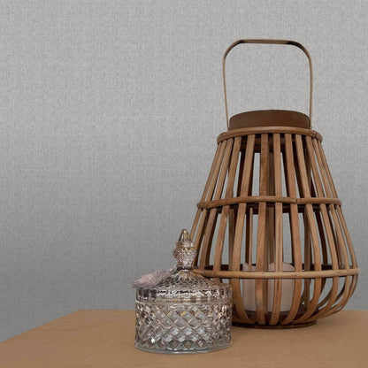 Rasch Fiji Grey Linen Wallpaper - 316100