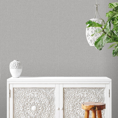 Rasch Fiji Grey Linen Wallpaper - 316100