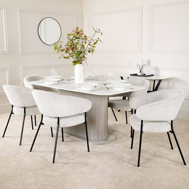 Reed Dining Table & 6 Calgary Chairs