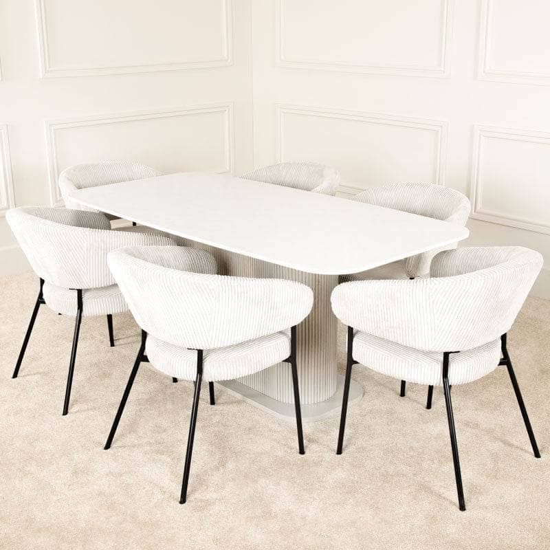 Reed Dining Table & 6 Calgary Chairs