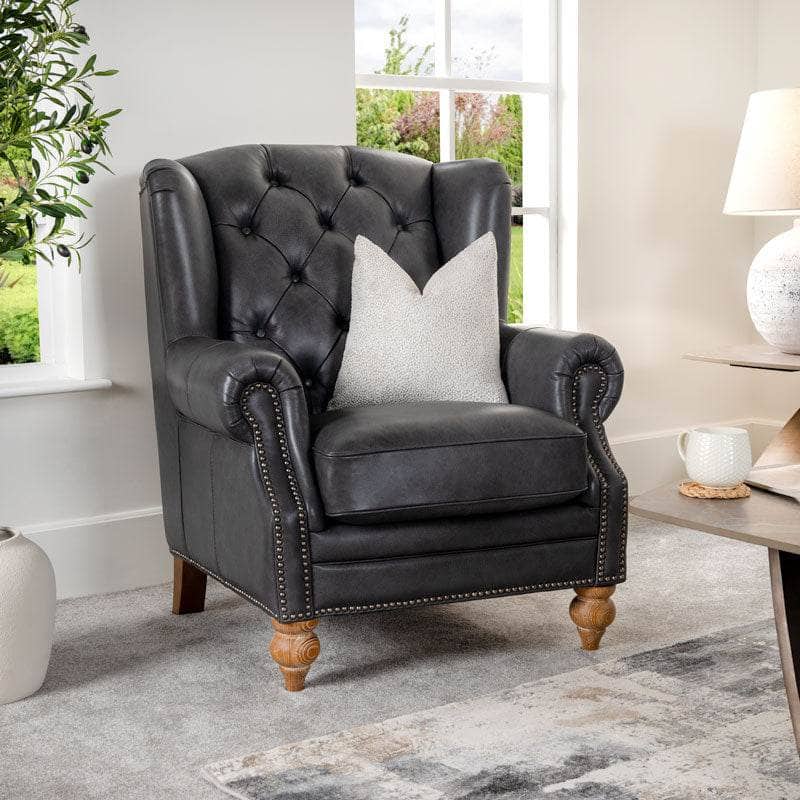 Regent Wing Chair - Grey