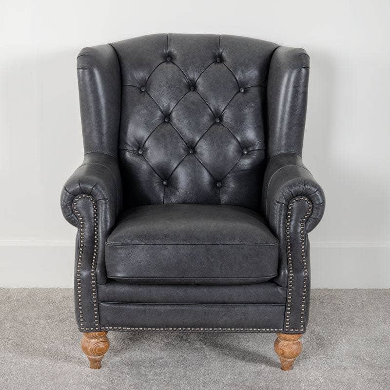 Regent Wing Chair - Grey