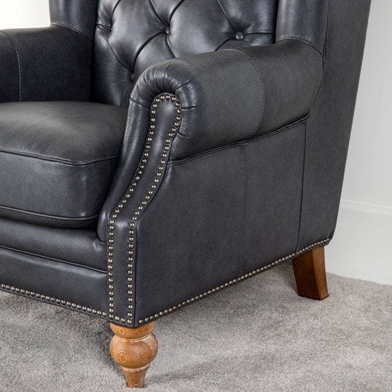 Regent Wing Chair - Grey