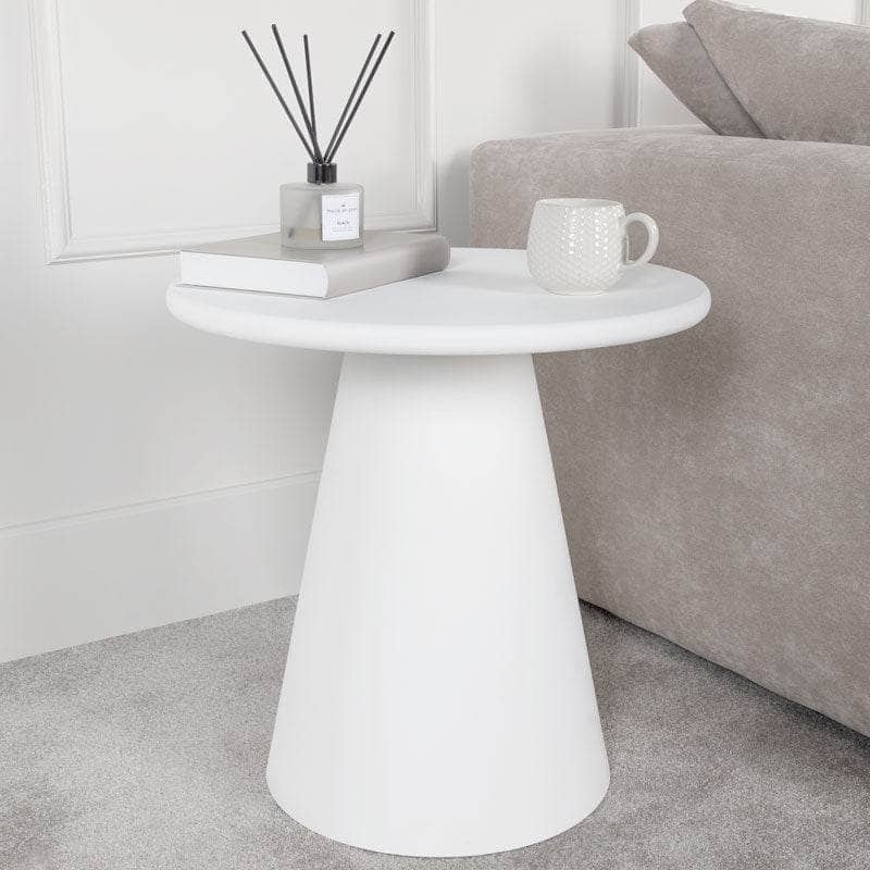 Senator Lamp Table - White