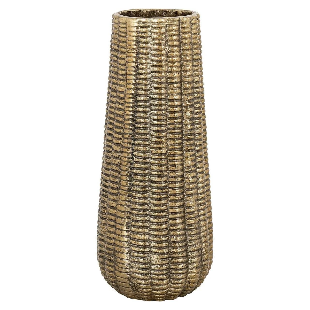 Marquesa Brushed Gold Vase - Small