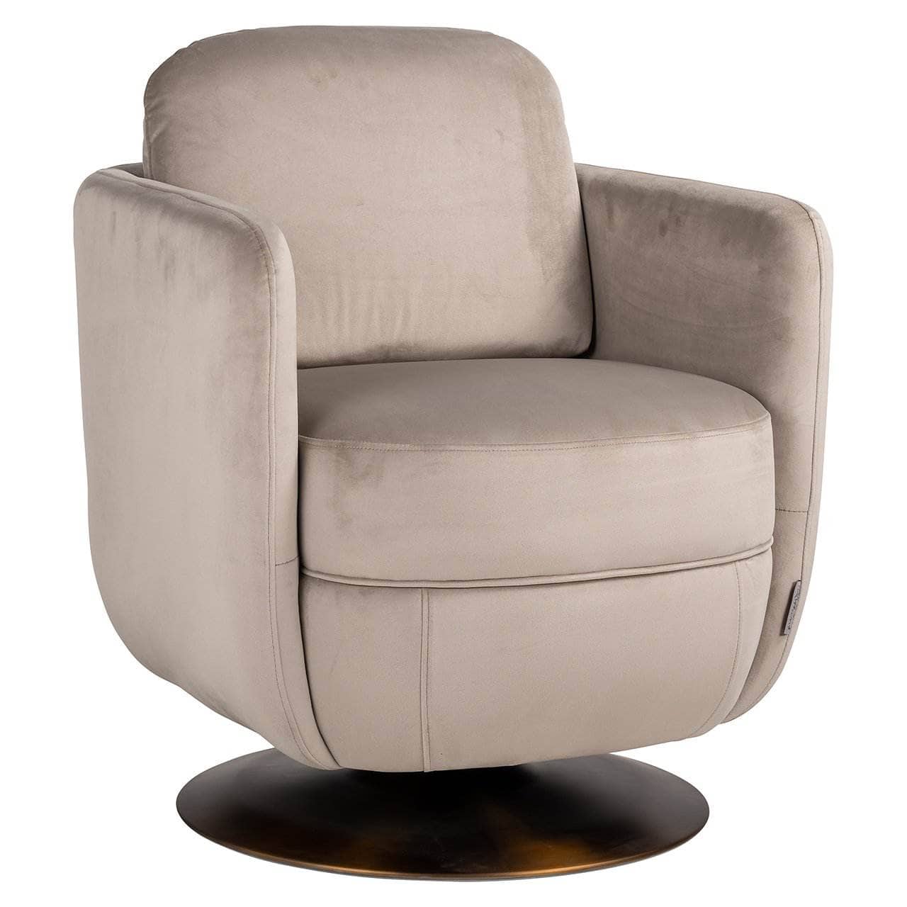 Sebastian Swivel Lounge Chair - Khaki