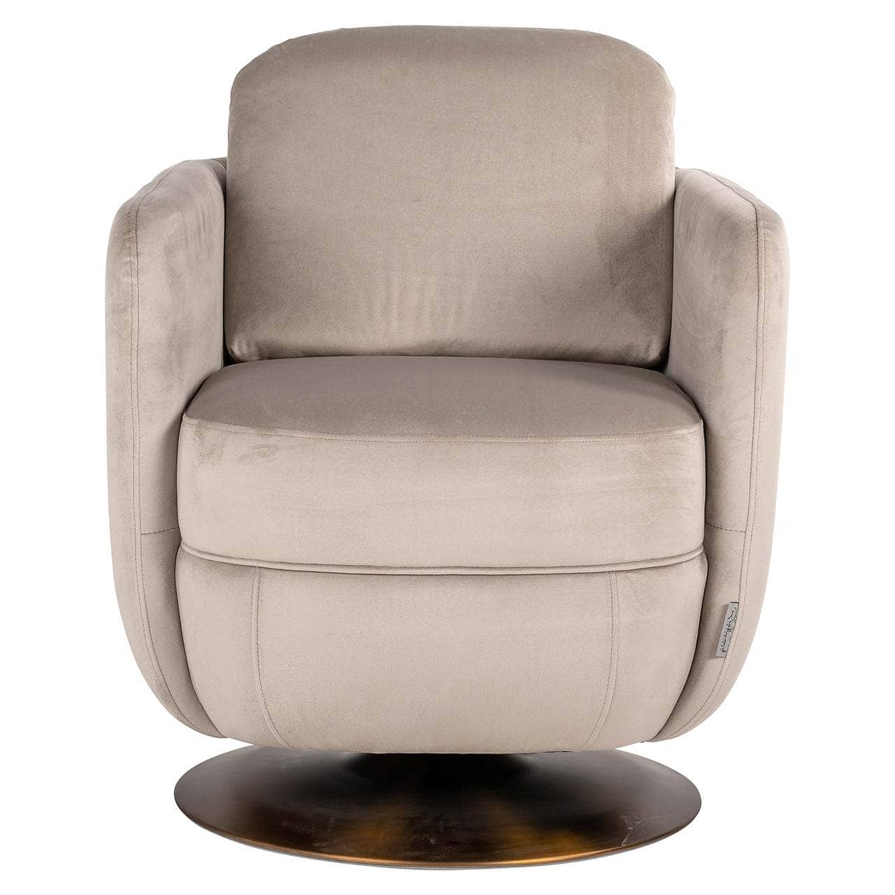 Sebastian Swivel Lounge Chair - Khaki