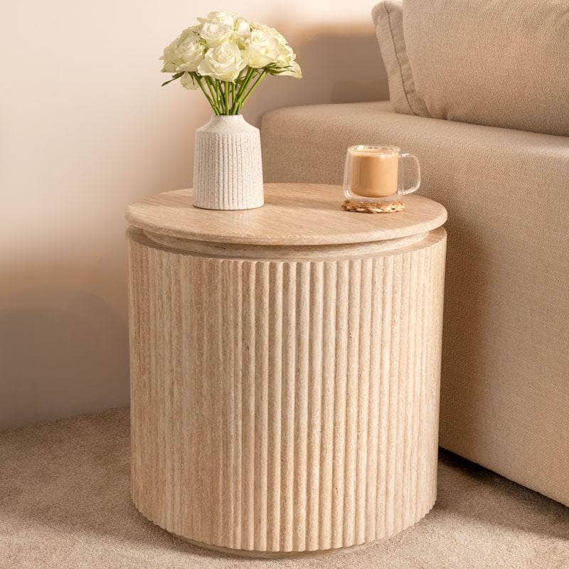 Portland Lamp Table - Stone