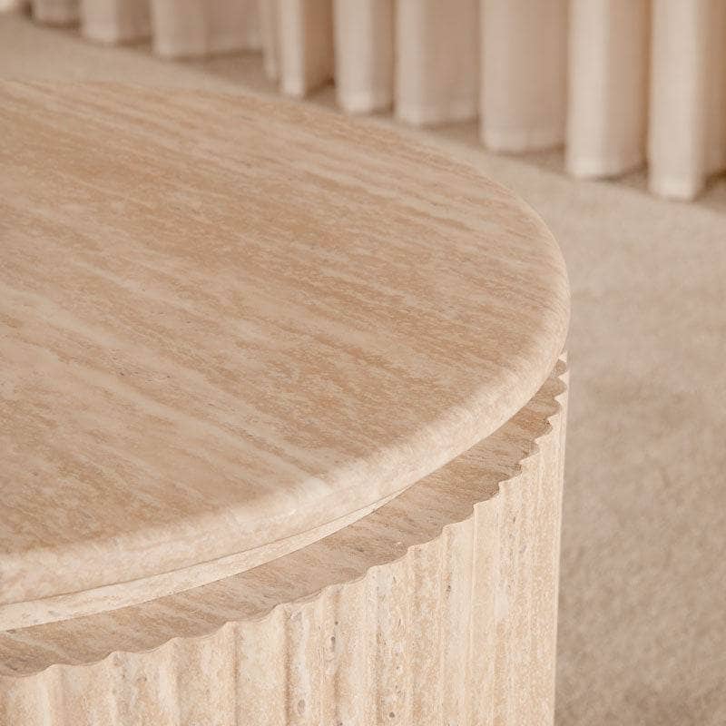 Portland Lamp Table - Stone