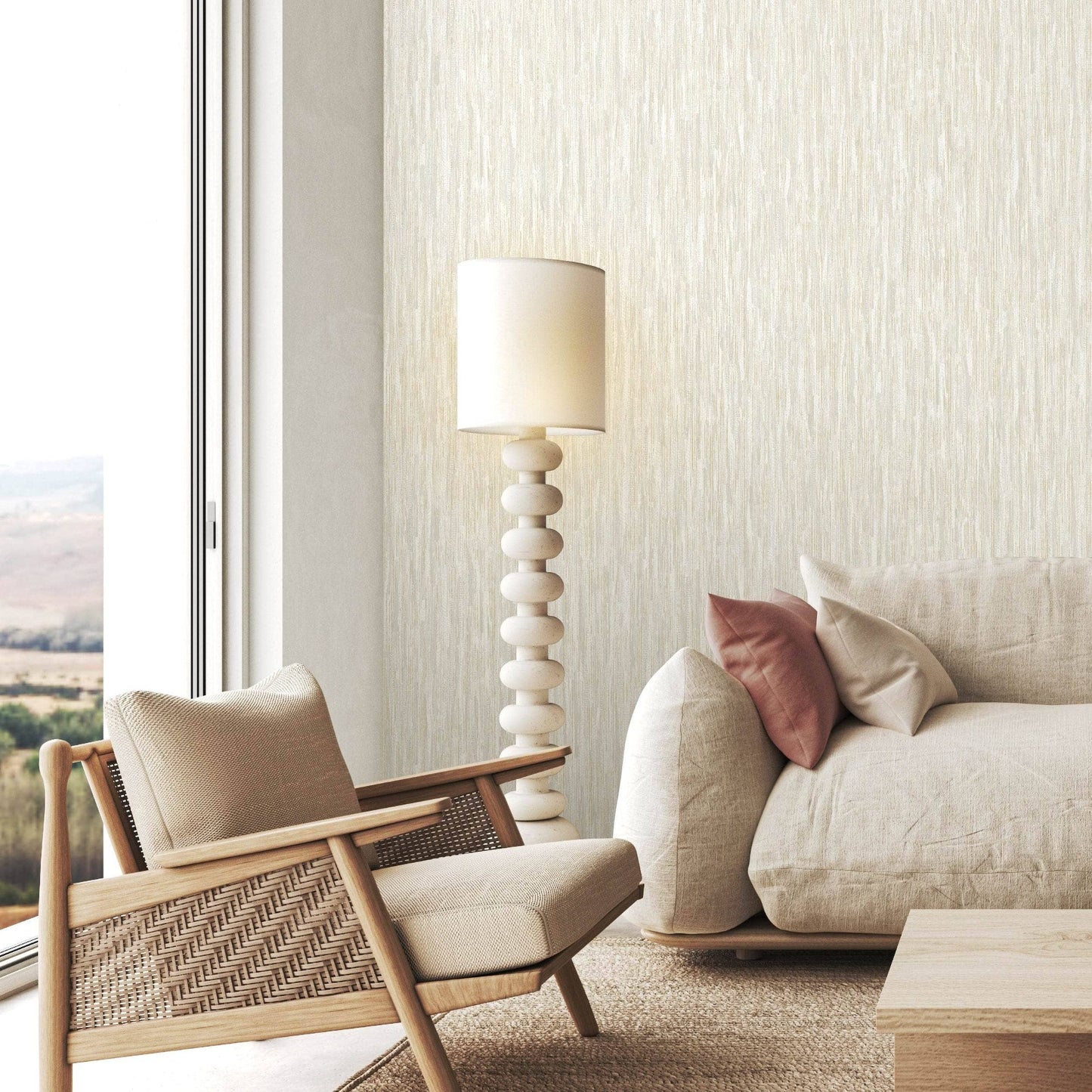 Rasch Rosalie Texture Cream Wallpaper - 260848