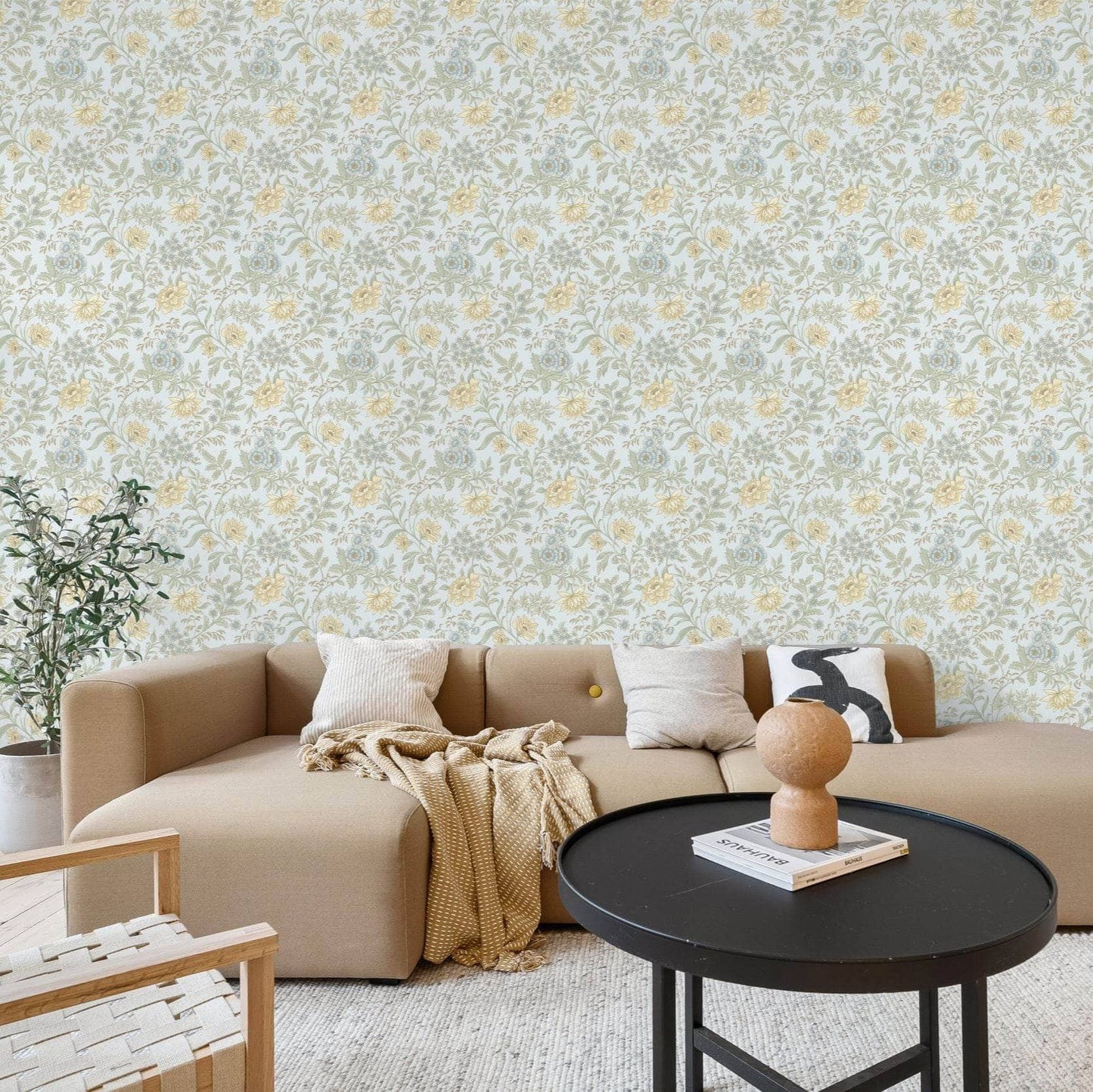 Rasch Garden Muse Sky Blue Wallpaper - 100005