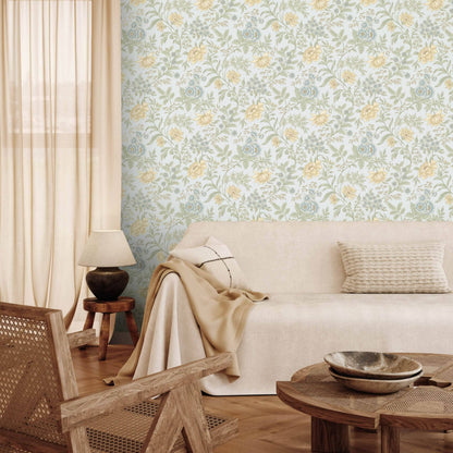 Rasch Garden Muse Sky Blue Wallpaper - 100005