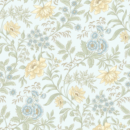 Rasch Garden Muse Sky Blue Wallpaper - 100005