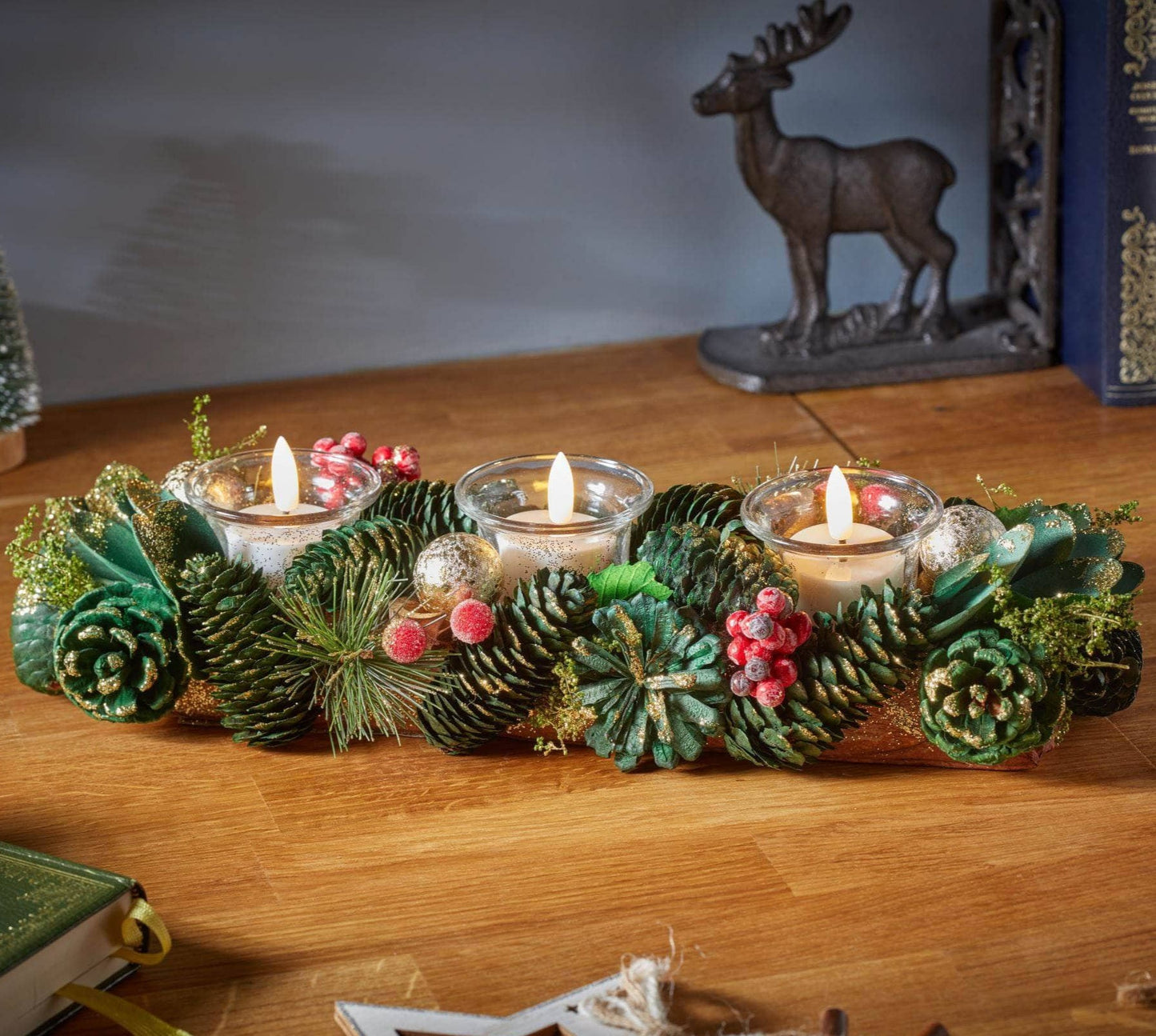 Three Kings Trio Candle Holder - 36cm