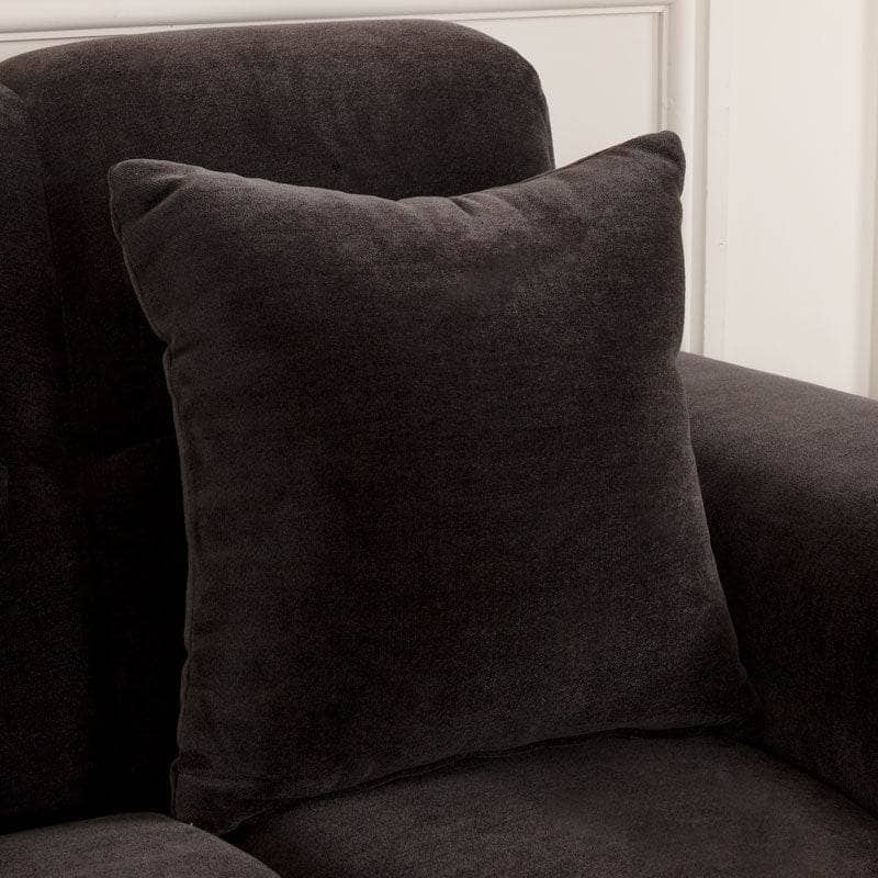 Maine Right Hand Facing Corner Sofa - Black