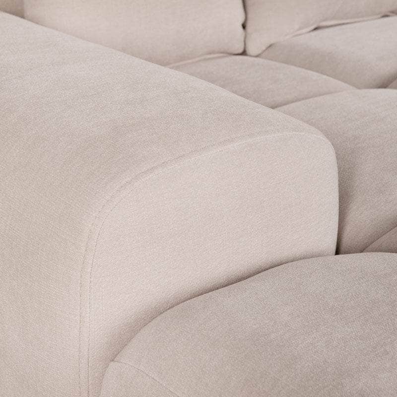 Maine Left Hand Facing Corner Sofa - Cream