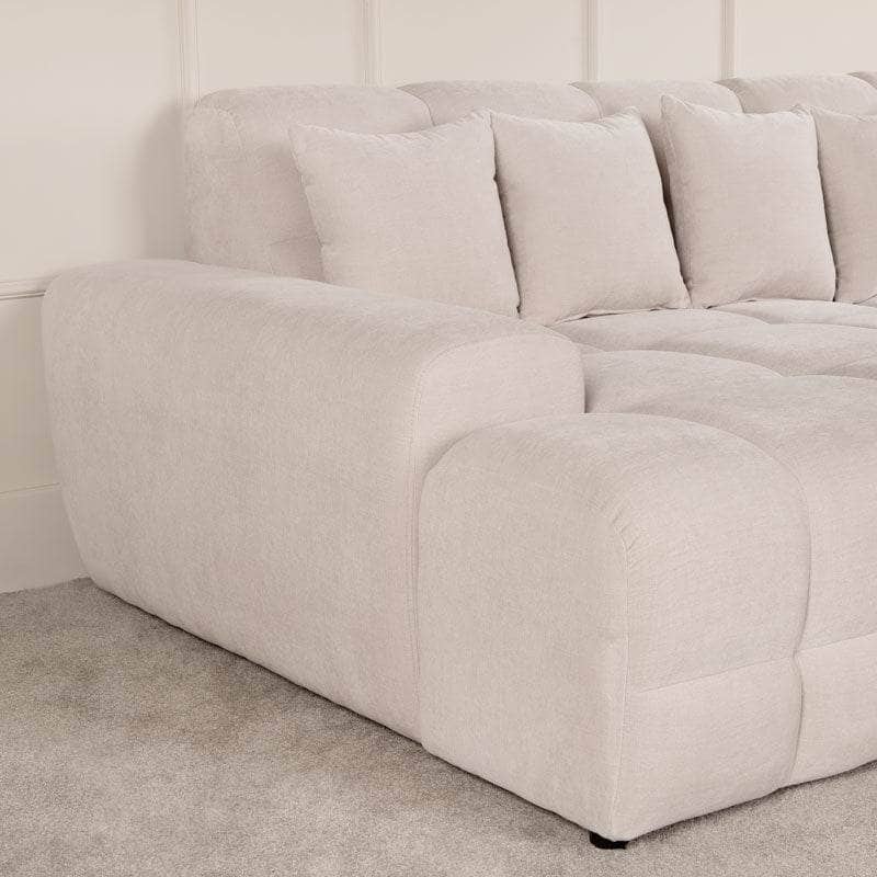 Maine Right Hand Facing Corner Sofa - Cream