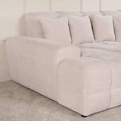 Maine Right Hand Facing Corner Sofa - Cream