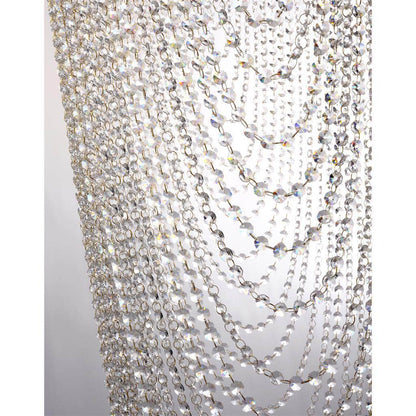 Lux & Belle 10Light Pedant Satin Brass Metal & Crystal Ceiling Light