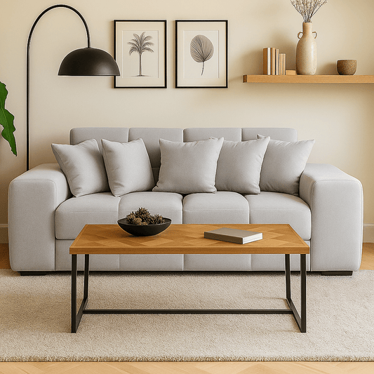 Maine 3 Seater Sofa - Natural