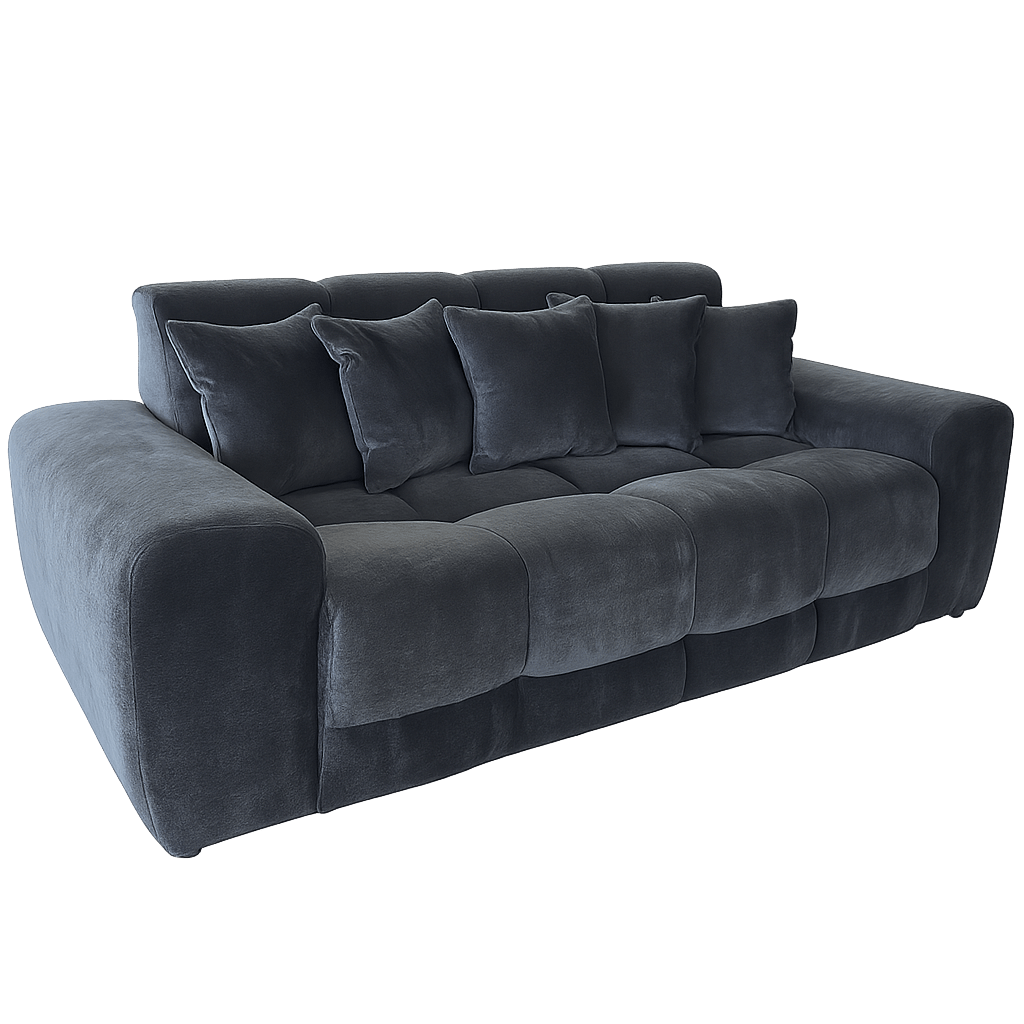 Maine 3 Seater Sofa - Charcoal
