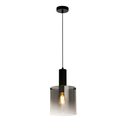 Sweden Pendant Light - Matt Black & Smoked Ombre